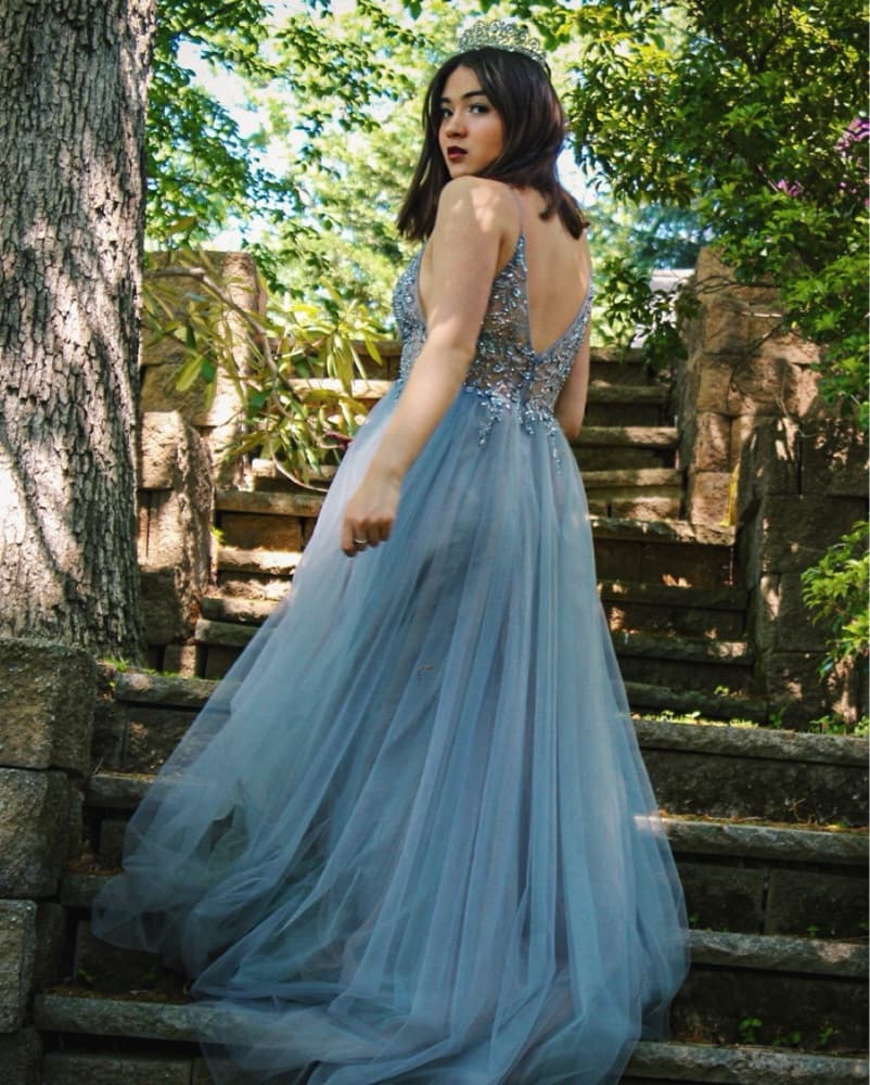 Sparkling Silver Glamour Gown - Image 4