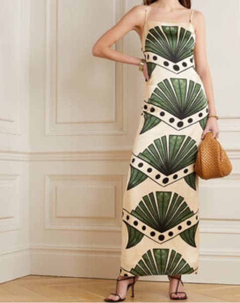 Johanna Ortiz Silk Maxi Dress - Image 1