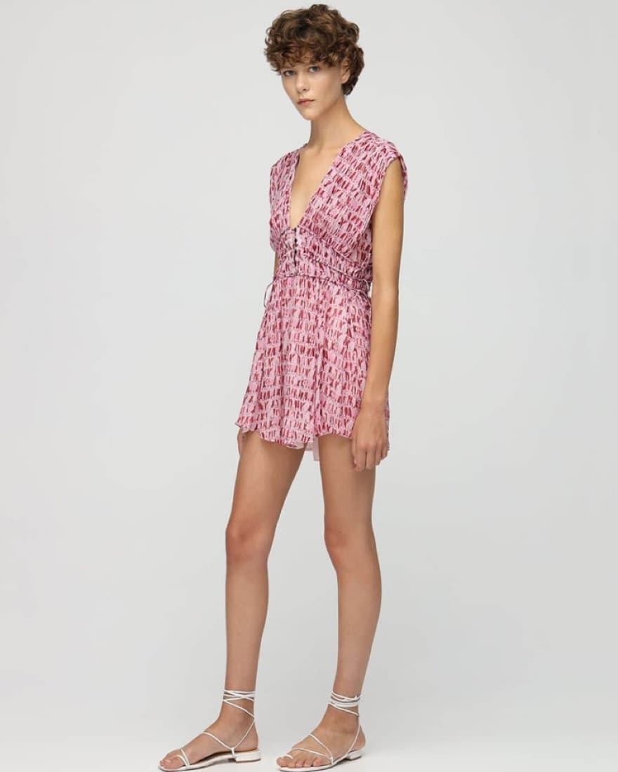 Isabel Marant Pink Mini Dress - Image 3