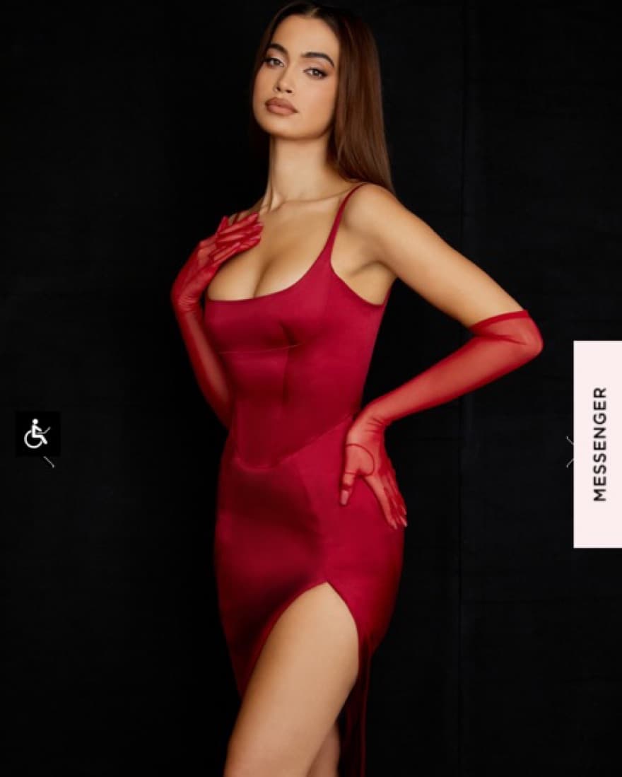 House of CB Casimira Wine Corset Dress - Image 4