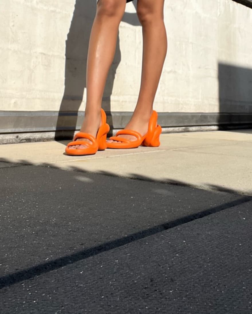 CAMPER KOBARAH Heels in Orange  - Image 1