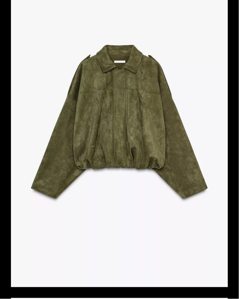 Zara Suede Effect Jacket  - Image 1