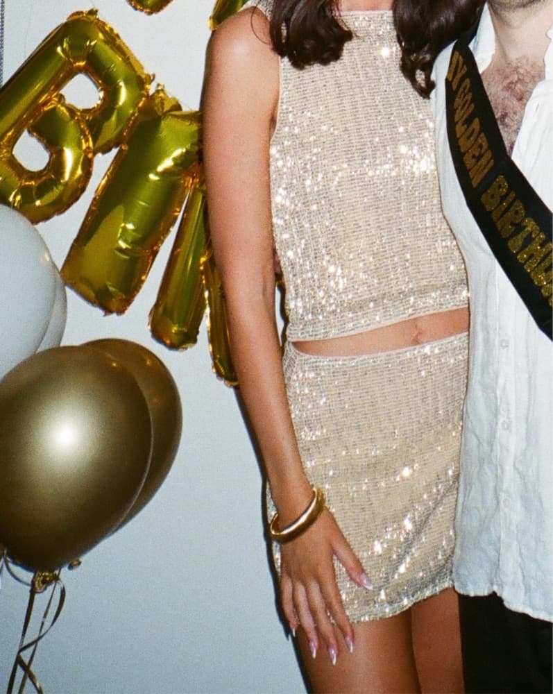 Revolve Sequined Top And Skirt Set  - Image 4