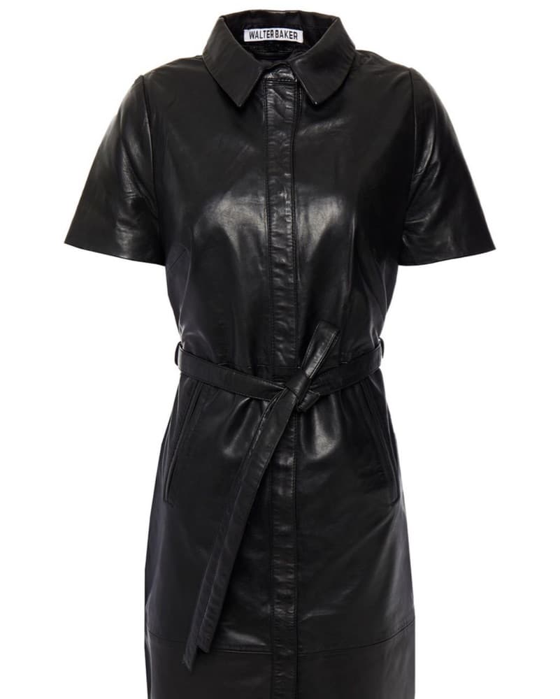 Walter Baker Leather Shirtdress - Image 1