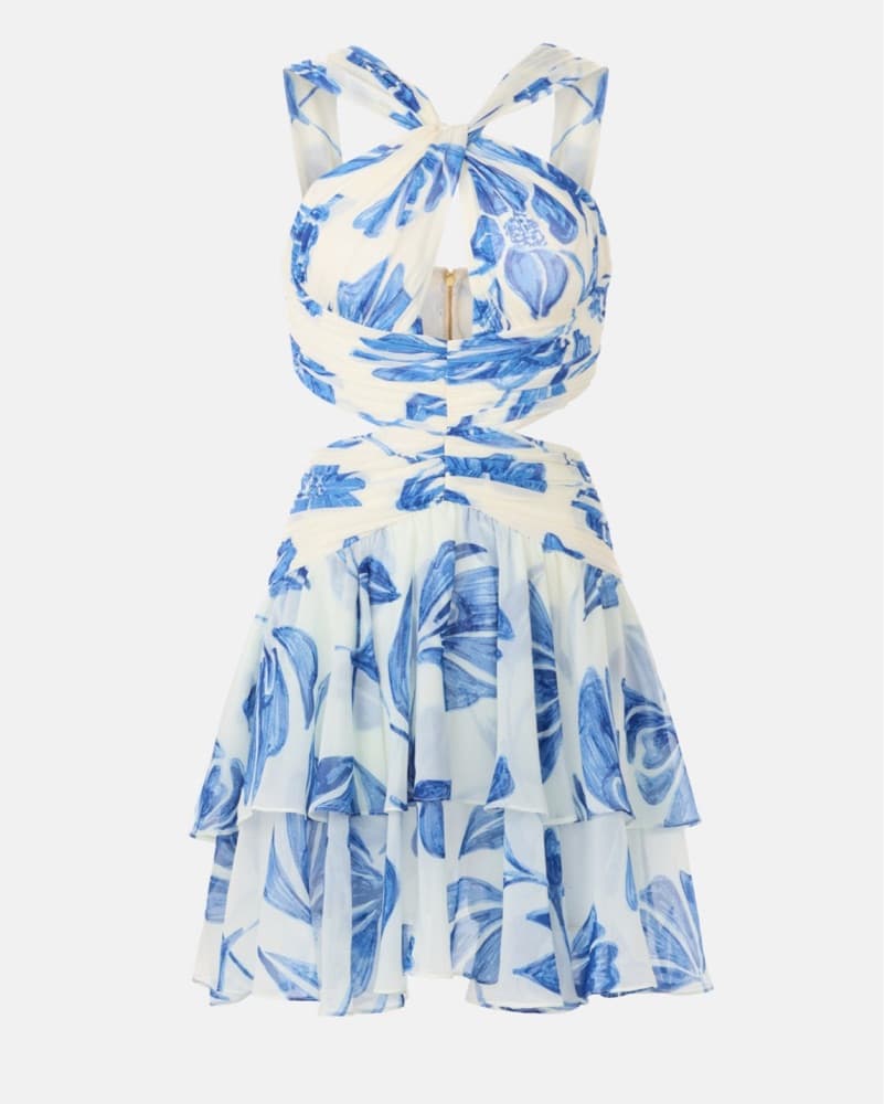 PatBo Halter Neck Ruffle Mini Dress  - Image 3