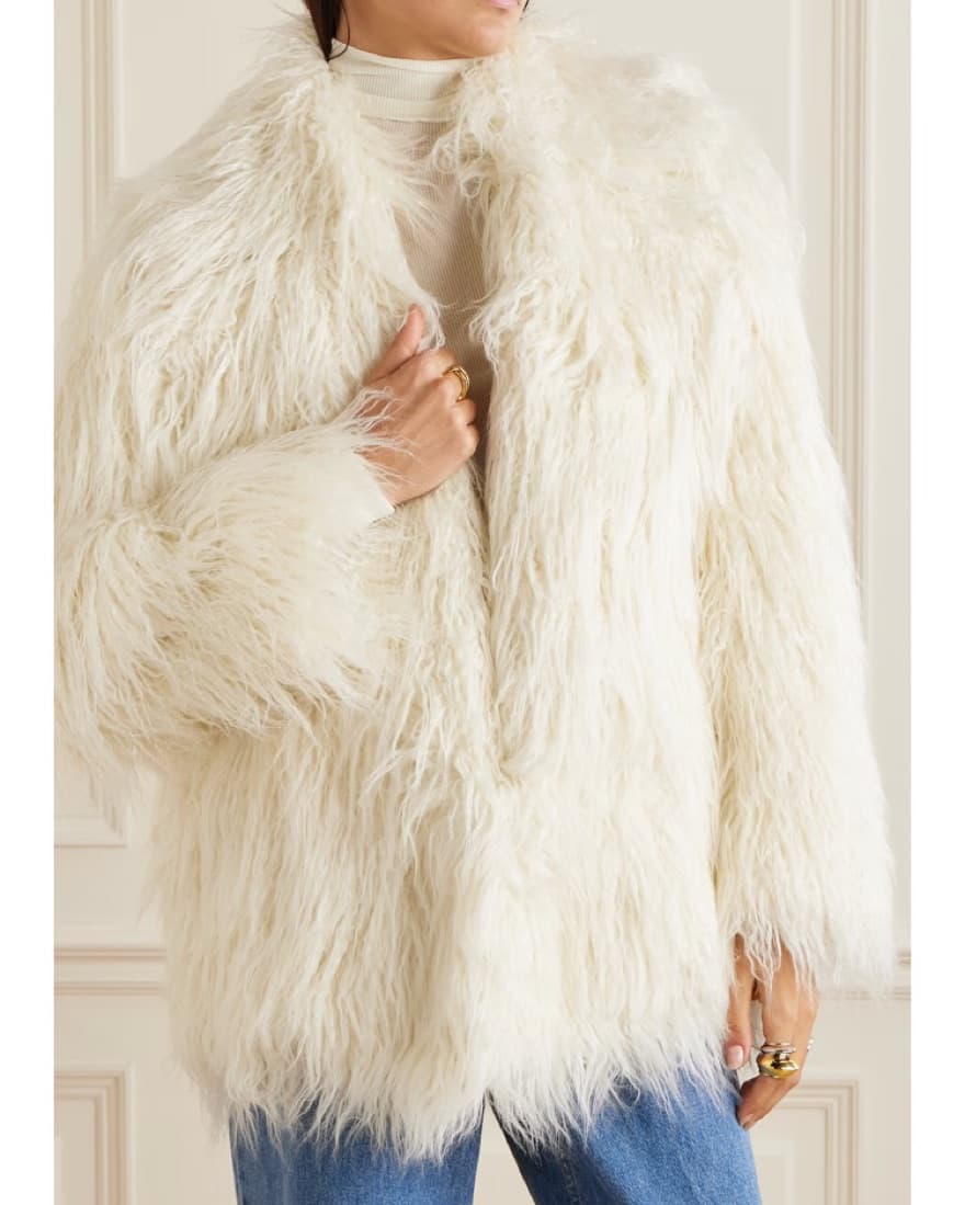 Frankie Shop Faux Fur Coat - Image 4