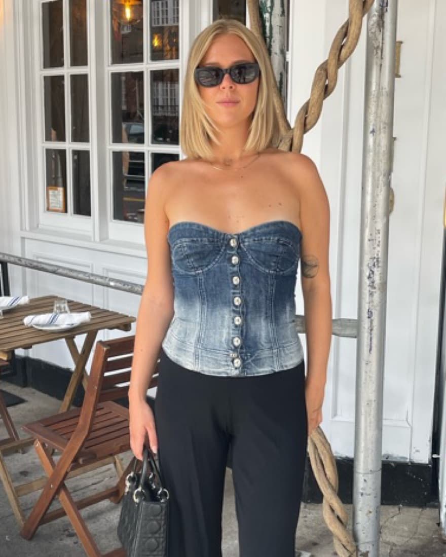 Miss Sixty Denim Corset - Image 1