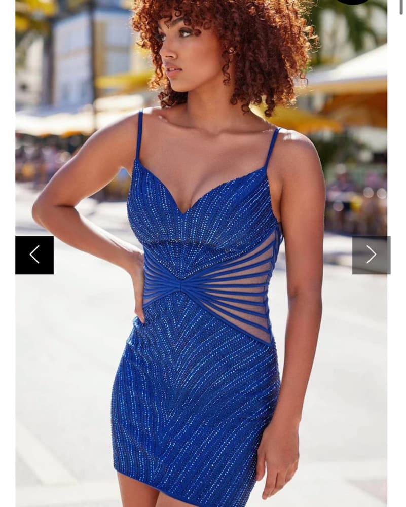 Ellie Wilde navy dress - Image 1