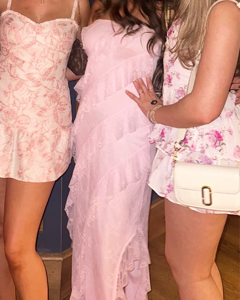 Baby Pink Ruffle Dress - Image 1