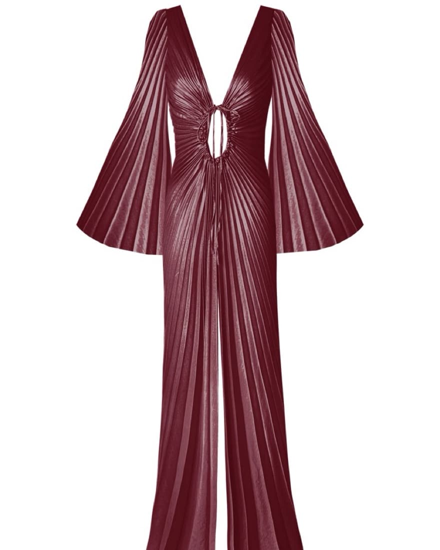 Georgia Hardinge Maxi Dress Burgundy - Image 4