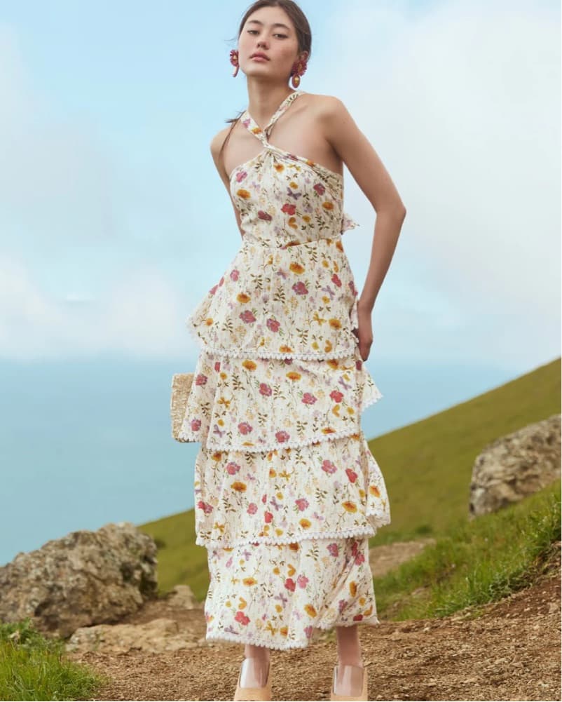 Eddy Emma Tiered Dress - Floral - Image 1