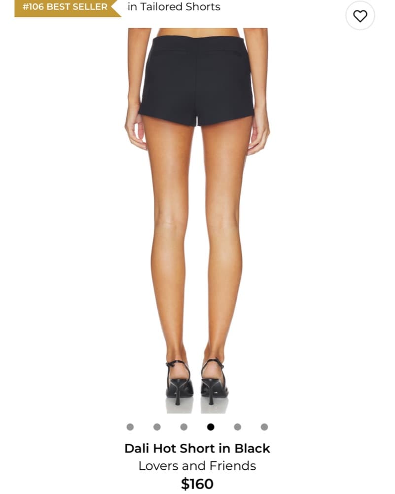 Black Micro Shorts  - Image 3