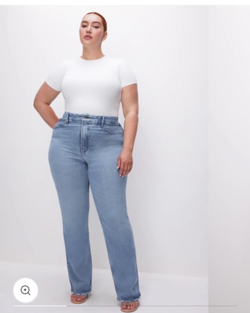 Good American White Scuba Tee Bodysuit - Image 4