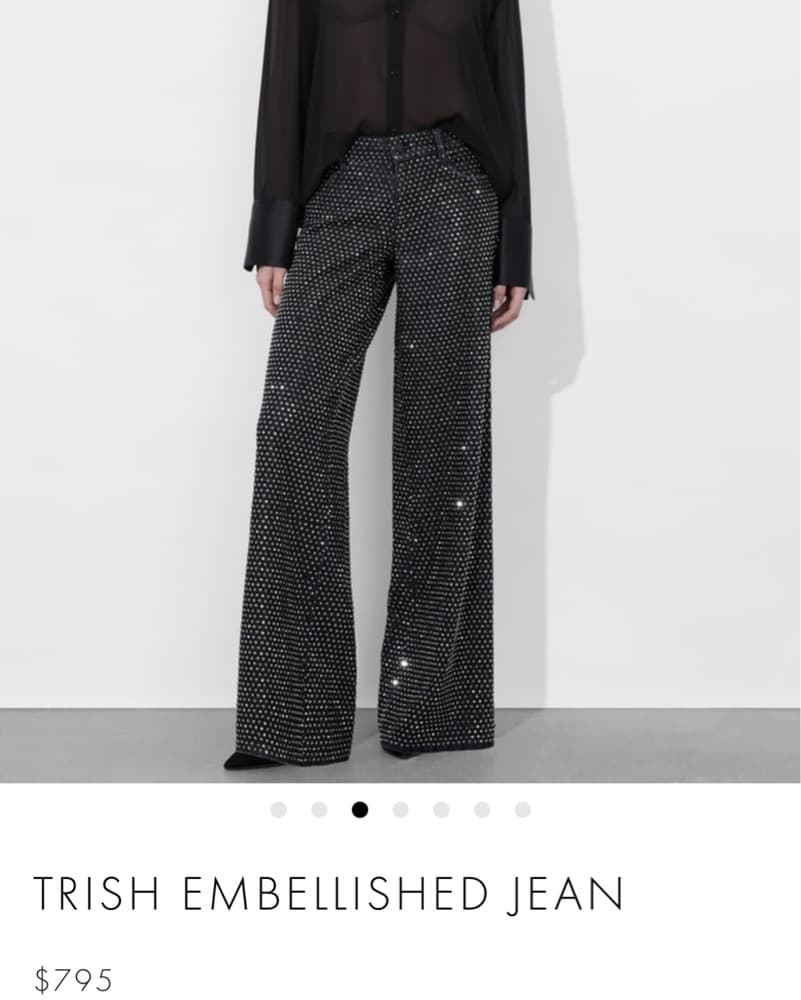 Shimmering Metallic Dot Trousers - Image 1