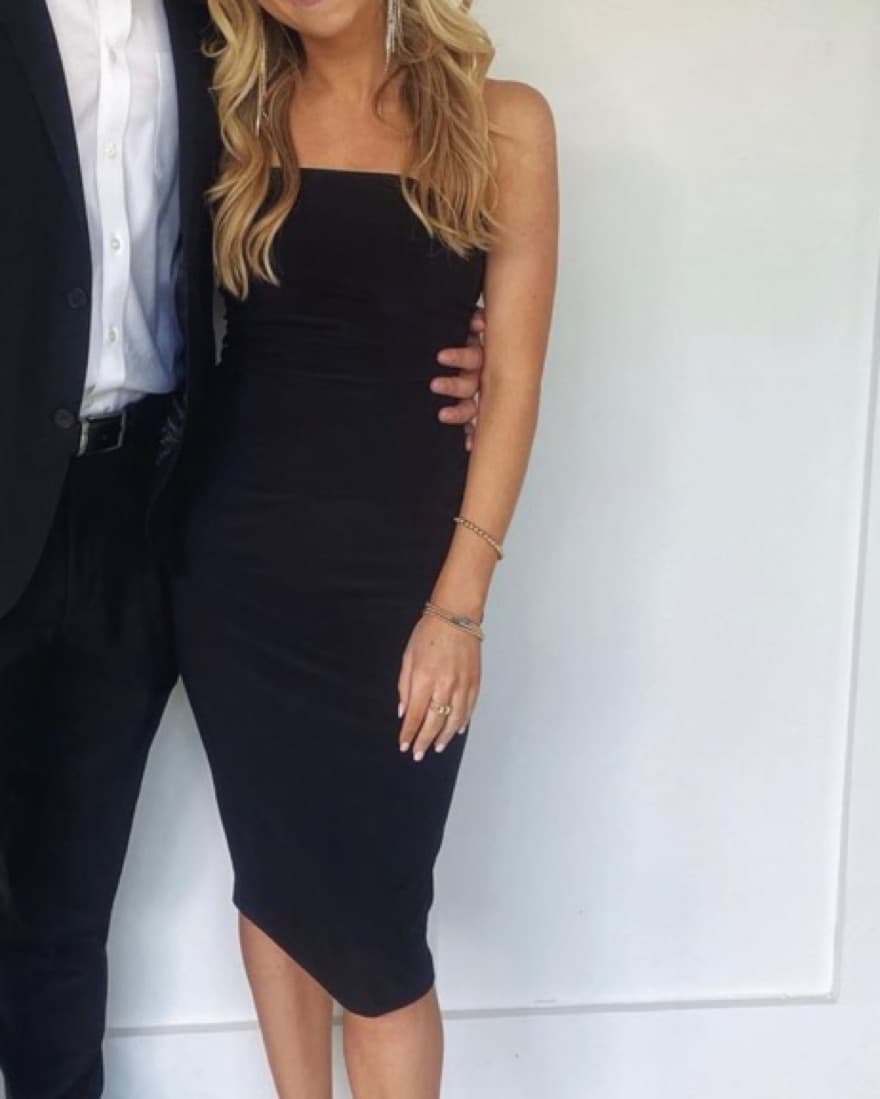 Black Midi Dress - Image 1