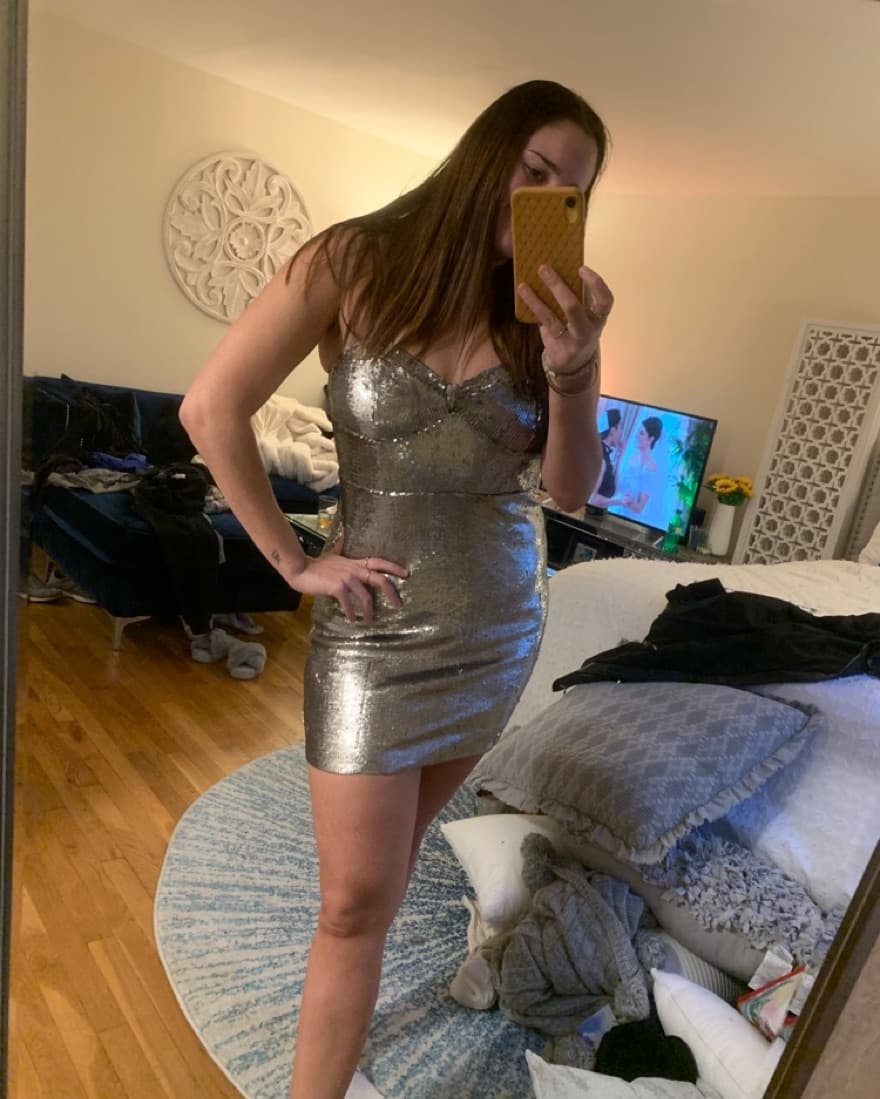 Free People Bali Ciao Sequin Mini Dress - Image 2