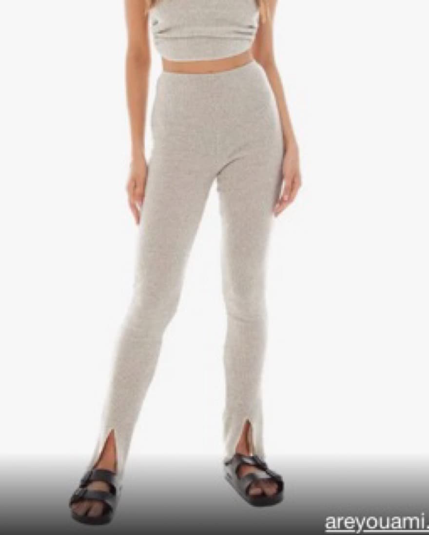 Are You Am I Sarei Legging - Oatmeal - Image 1