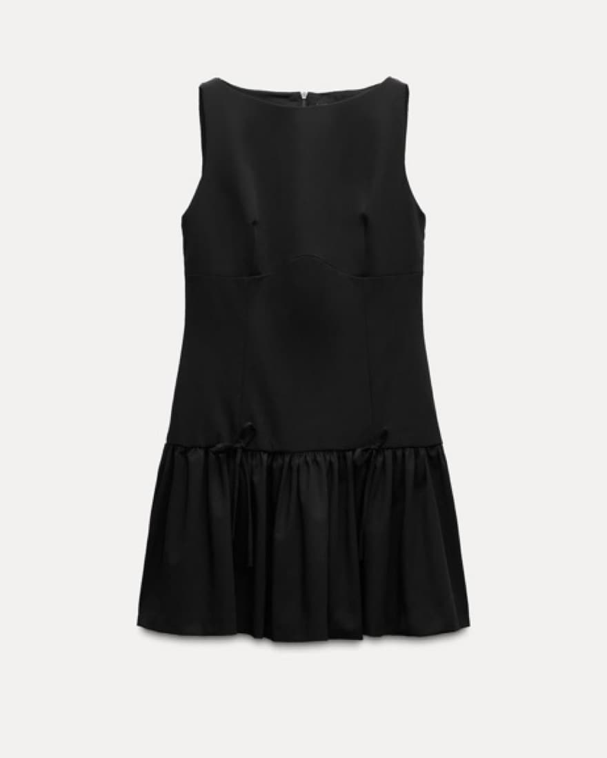 Mini Dress With Bows - Image 1