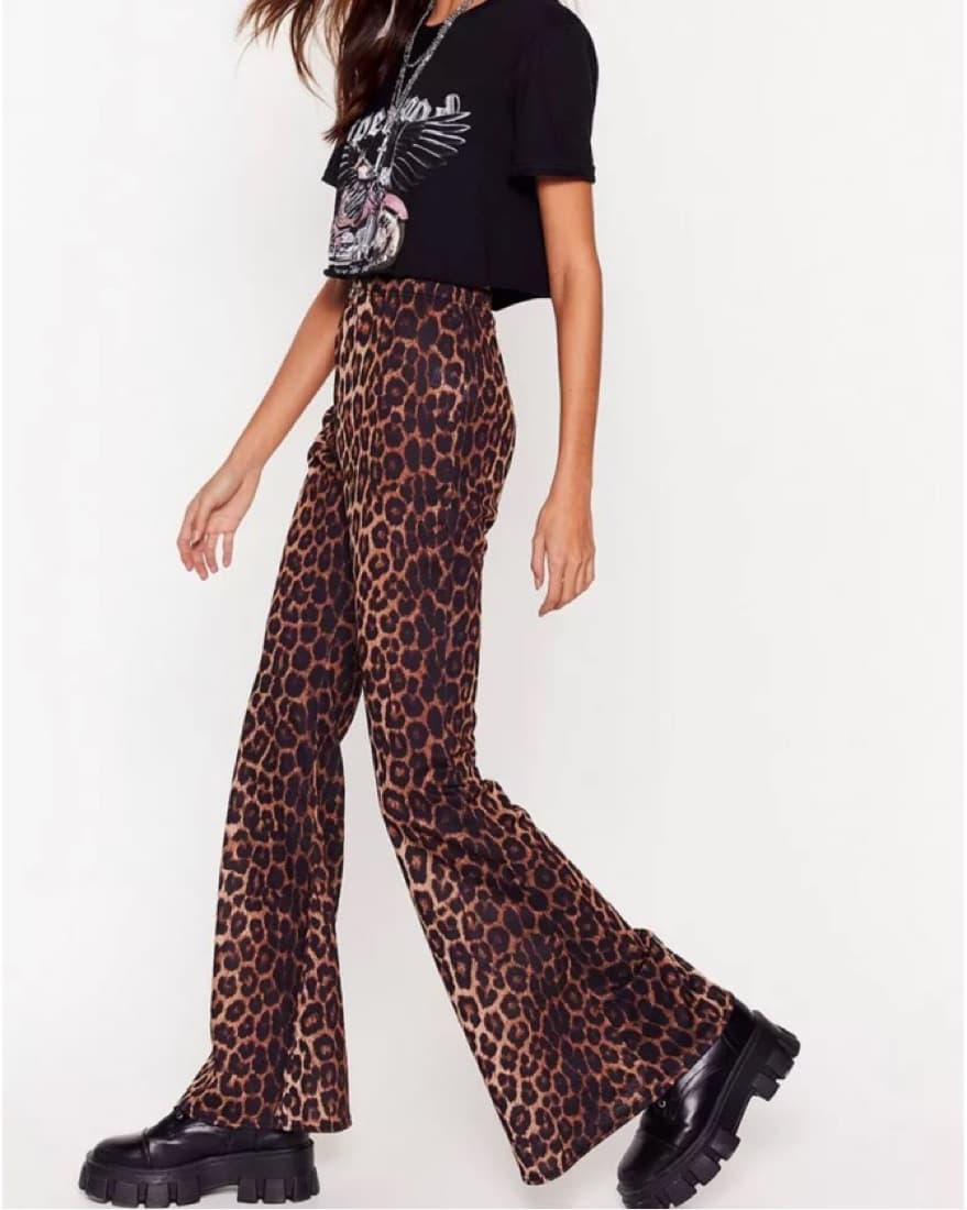 Nasty Gal Leopard Pants - Image 4