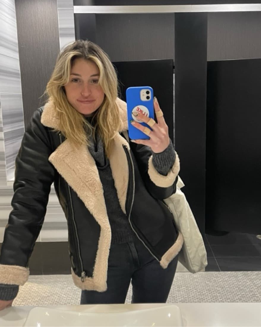 Furry Aviator Jacket - Image 3