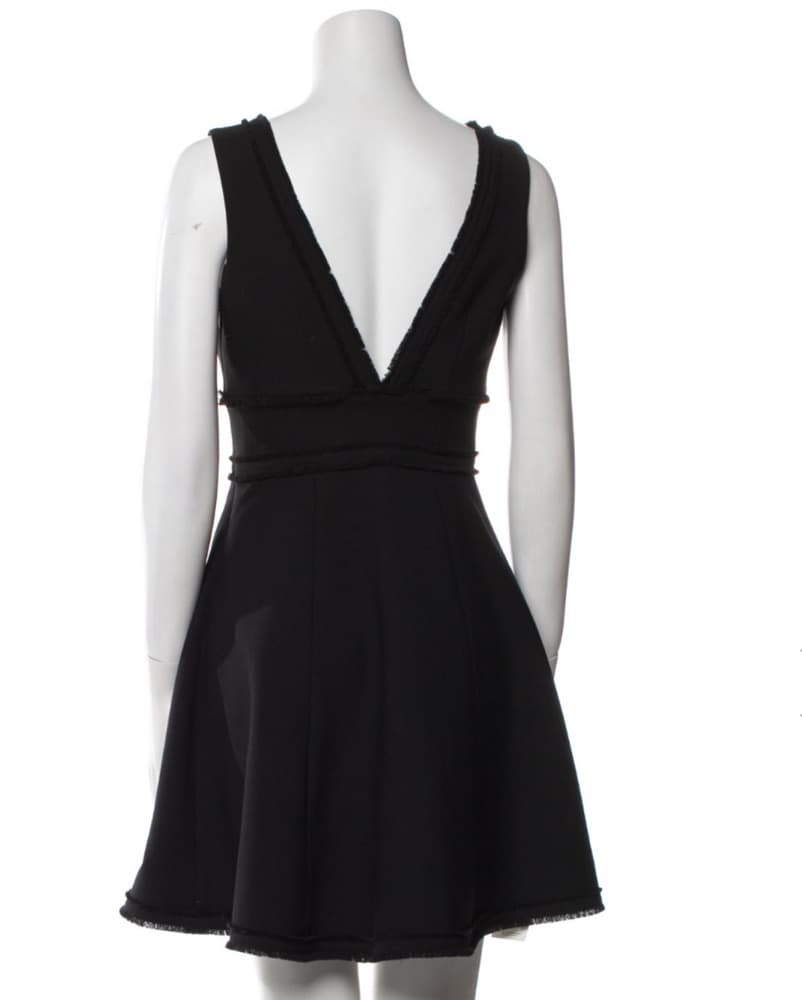 Black Fit & Flare Mini Dress - Image 3