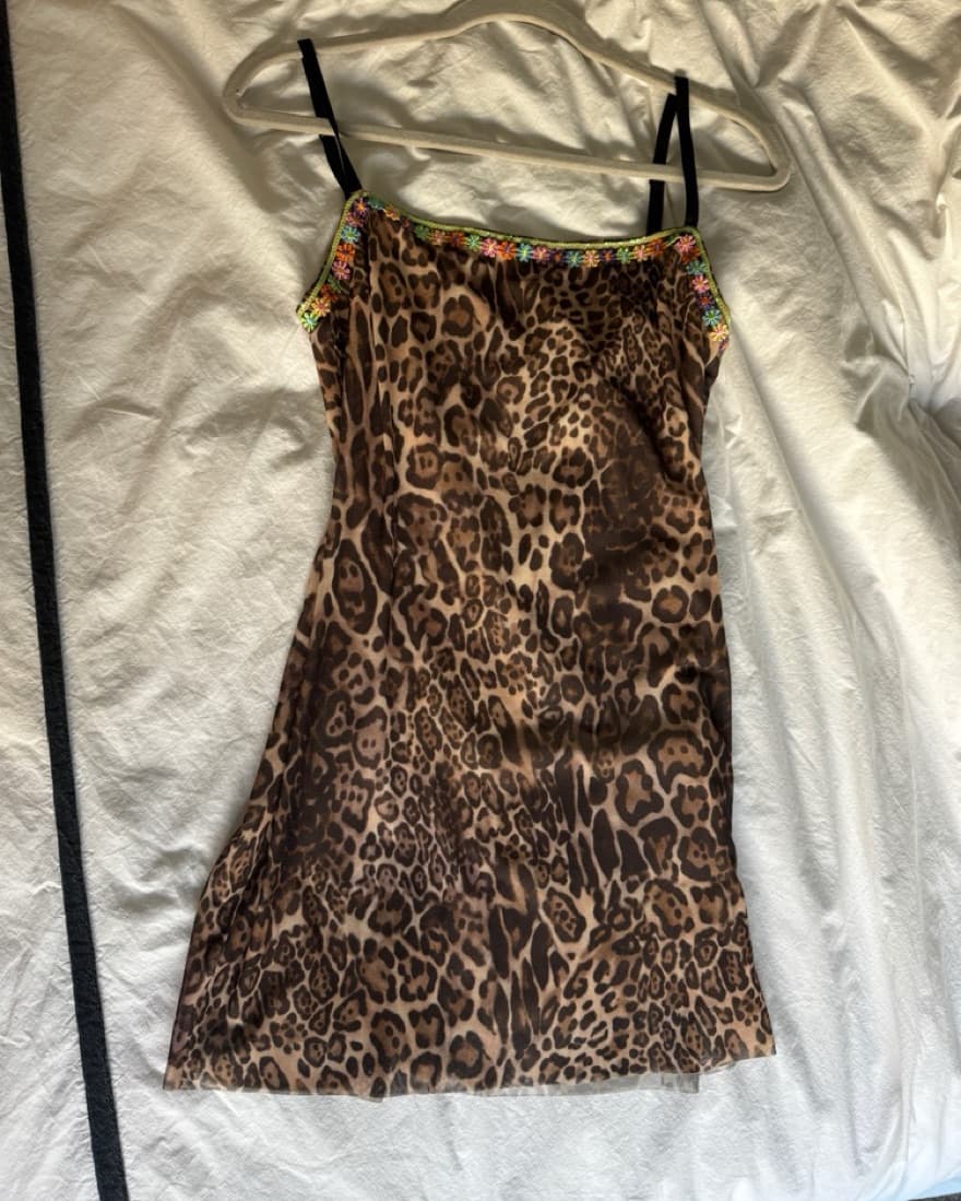 Guizo leopard mini dress - Image 2