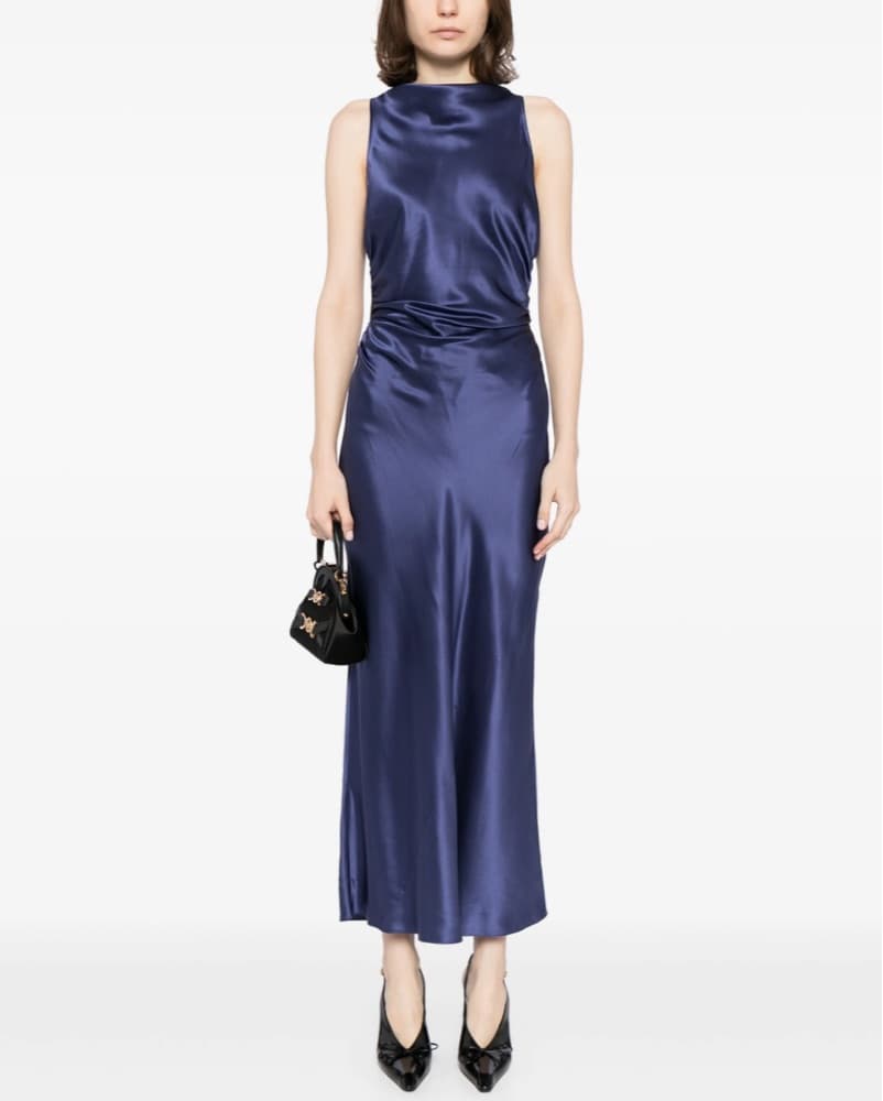 Reformation Cassetta Blue Long Dress - Image 3