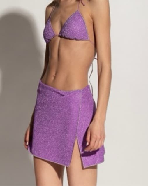 Oseree Bikini And Skirt set Purple  - Image 1