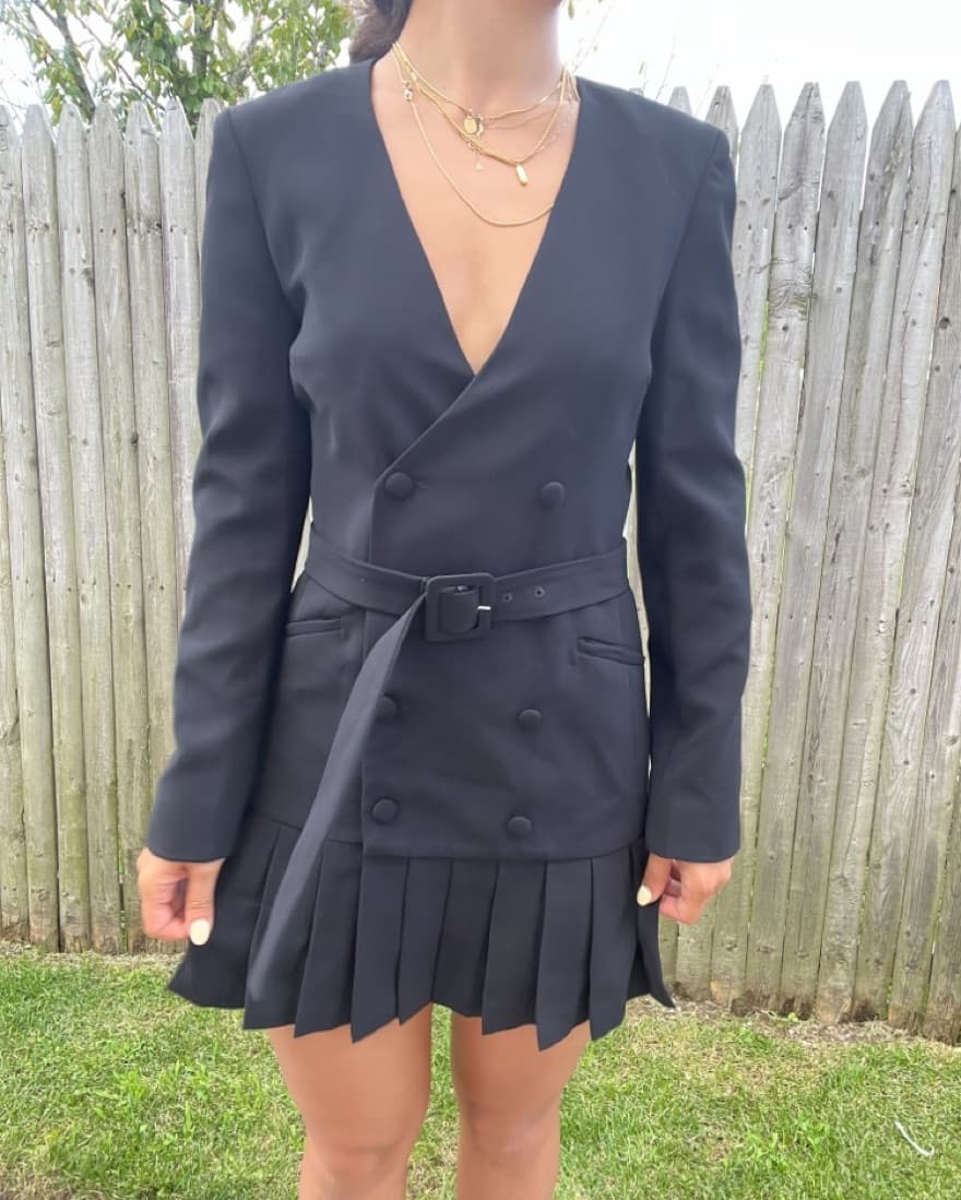 Amanda Upichard Black Suit Dress - Image 2