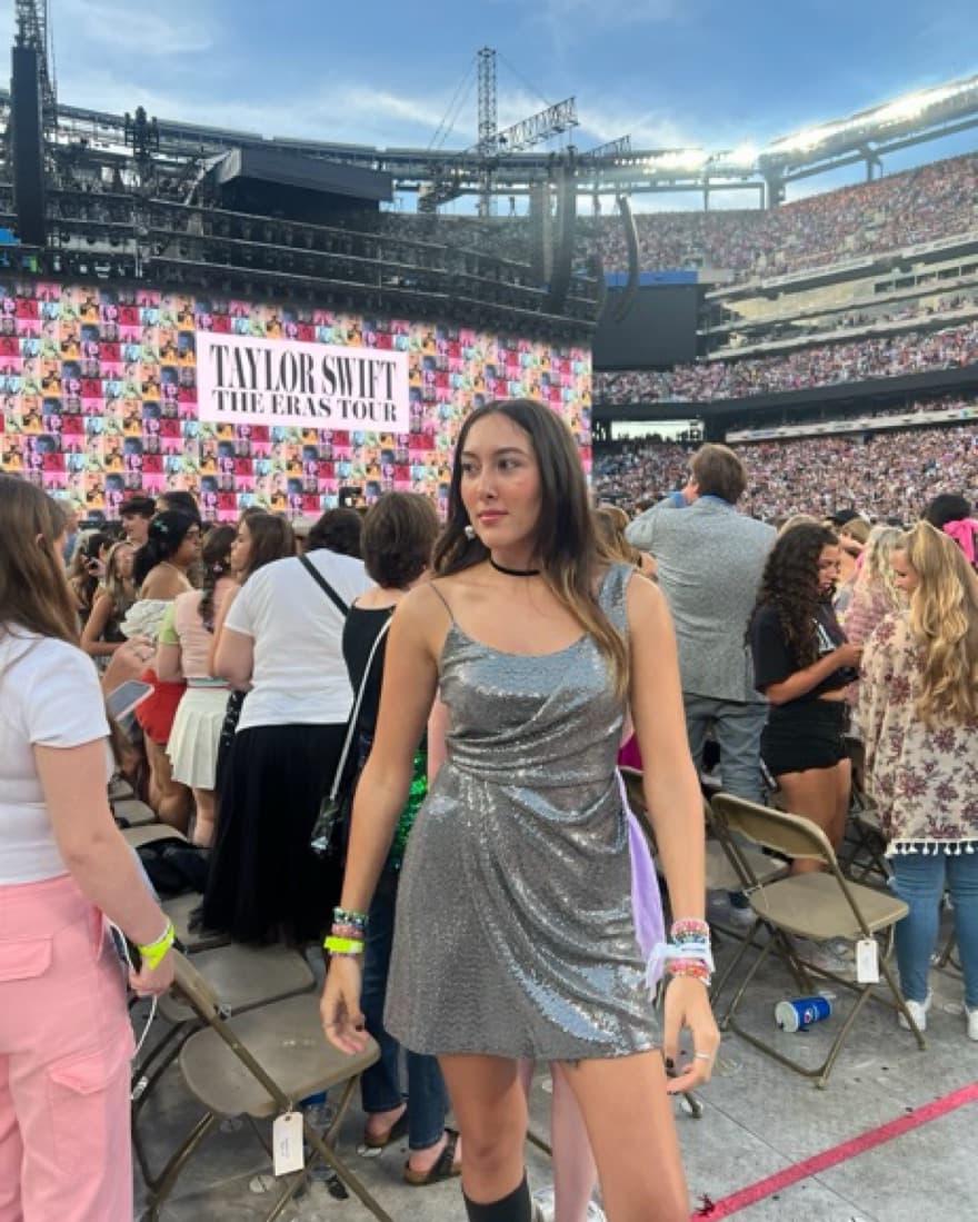 Topshop Silver Sequin Drape Dress - Image 1