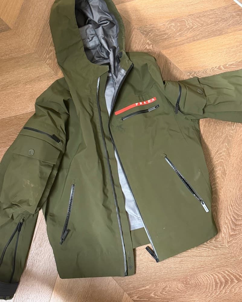 Prada Linea Rossa Technical Hooded Jacke - Image 2