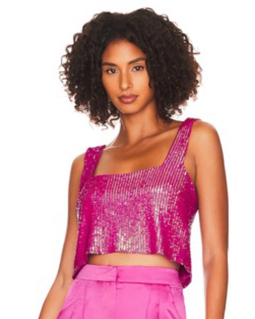 Show Me Your Mumu Tara Sequin Crop Top   - Image 1