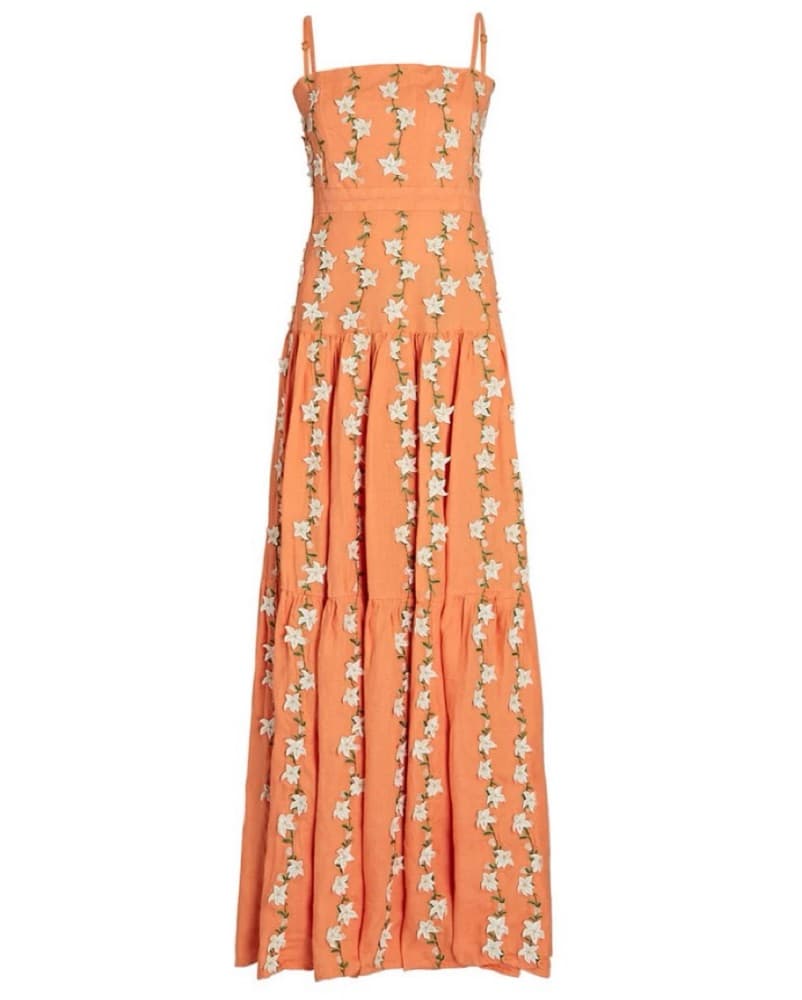 agua by agua bendita - Orange Lima Dress - Image 2