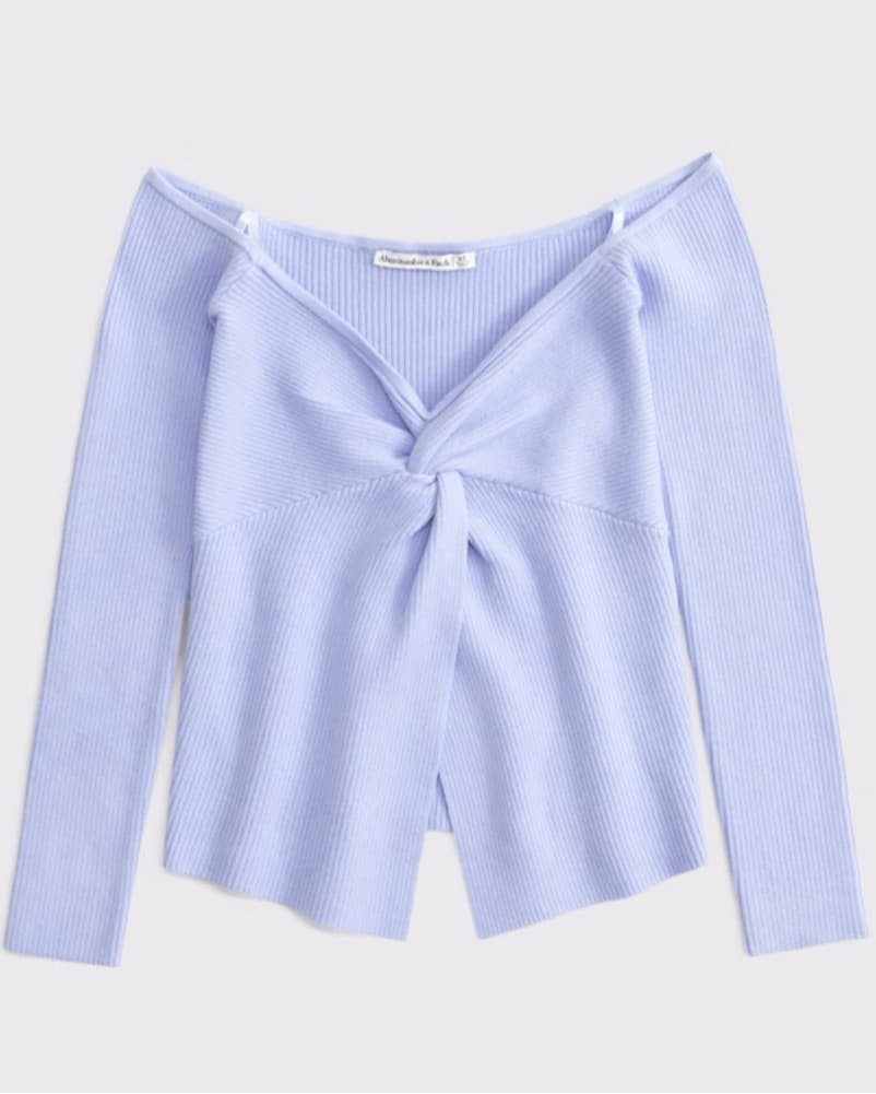 Blue Off-The-Shoulder Top - Image 1