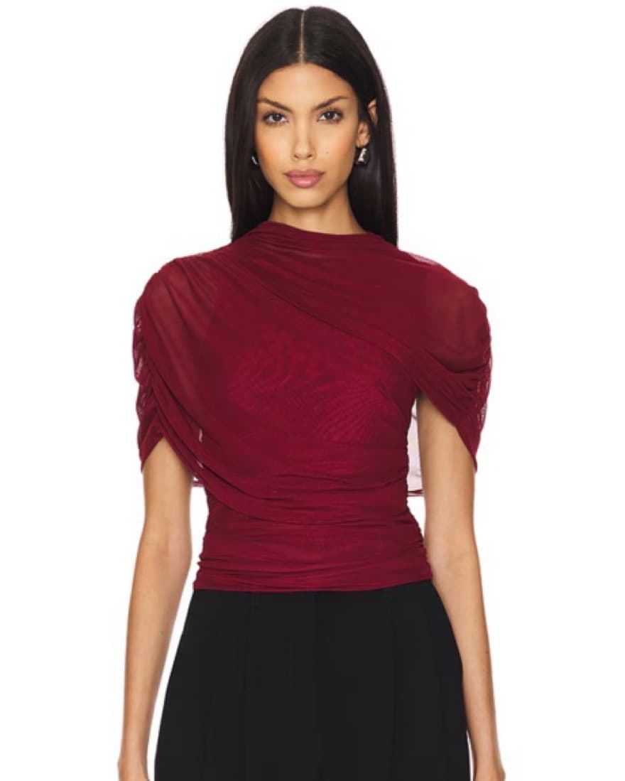 Amanda Uprichard Red Evianna Top - Image 1