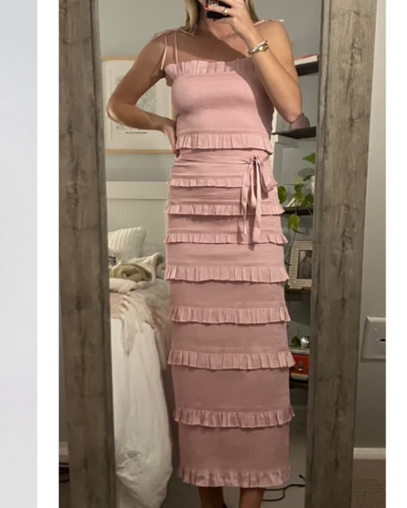 V Chapman lily dress pink parfait - Image 1