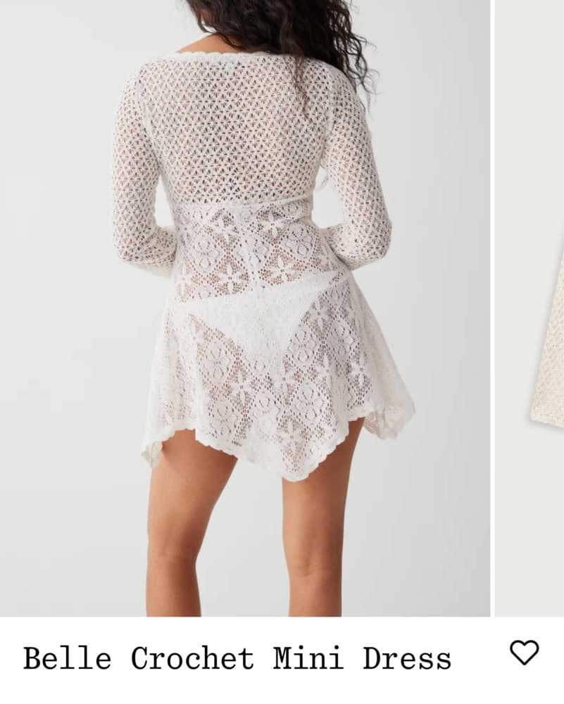 Frankies Bikinis Belle Crochet Dress - Image 2