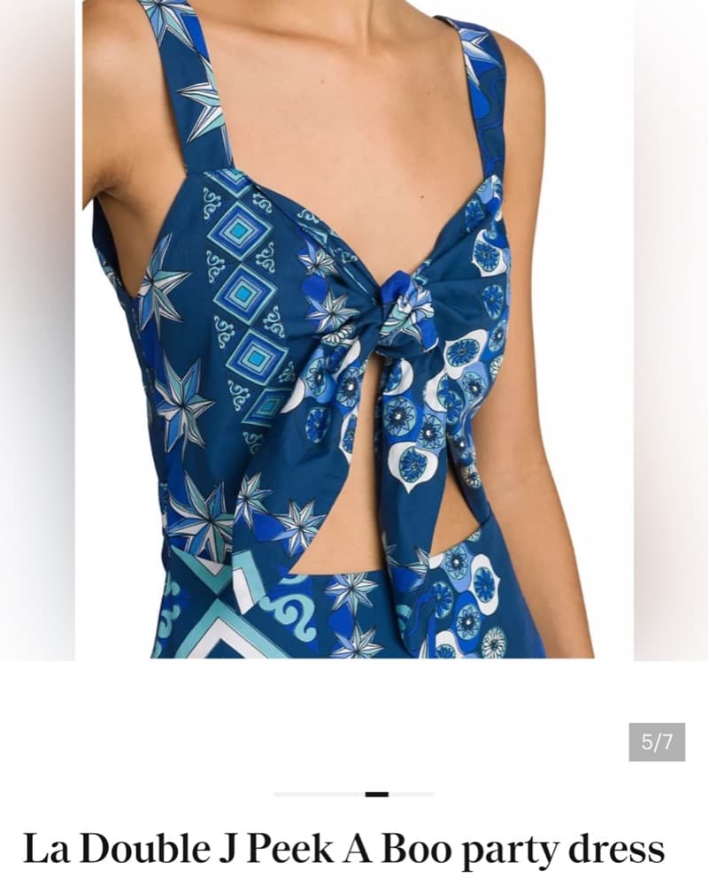 La Double J Blue Dress - Image 2