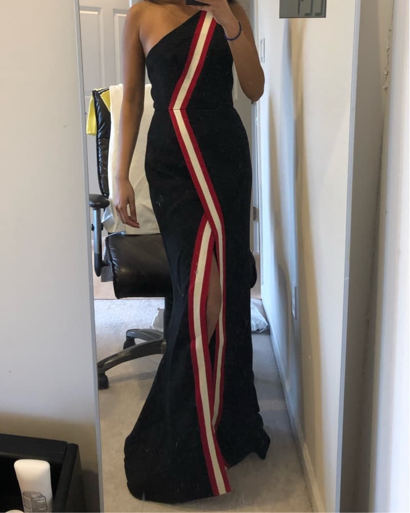 C/MEO Collective One Shoulder Gown - Image 1