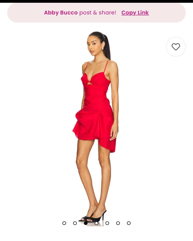 The Jadis Mini Dress in Red NBD - Image 3