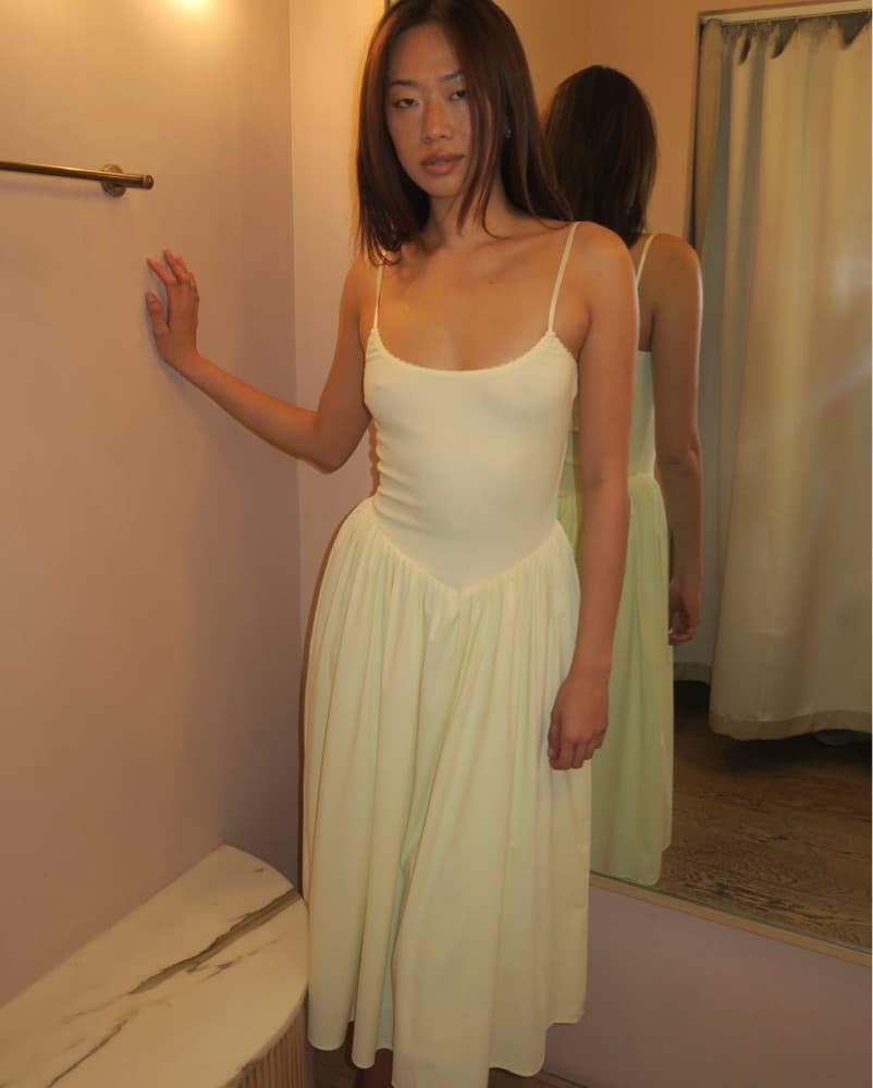 Claudette Midi Dress Butter - Image 4