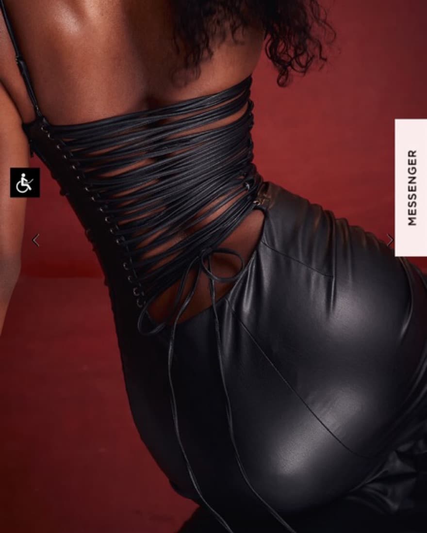 House Of Cb Jalena Black Midi  - Image 5