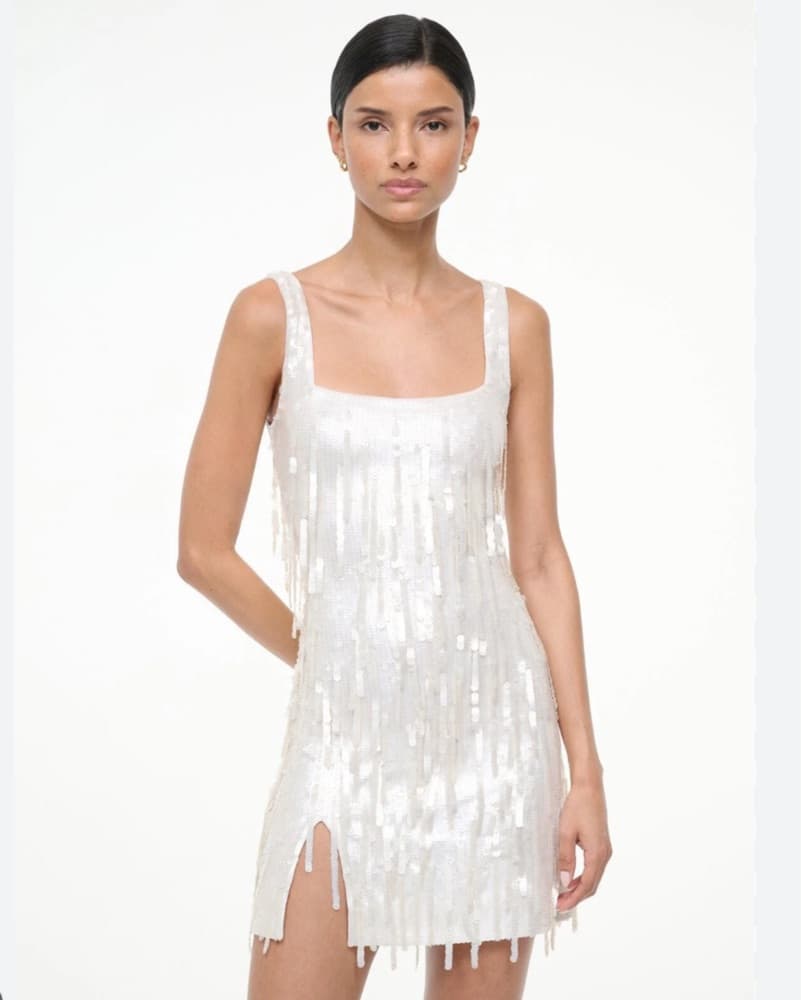 Staud Le Sable Fringe Sequin Dress - Image 4