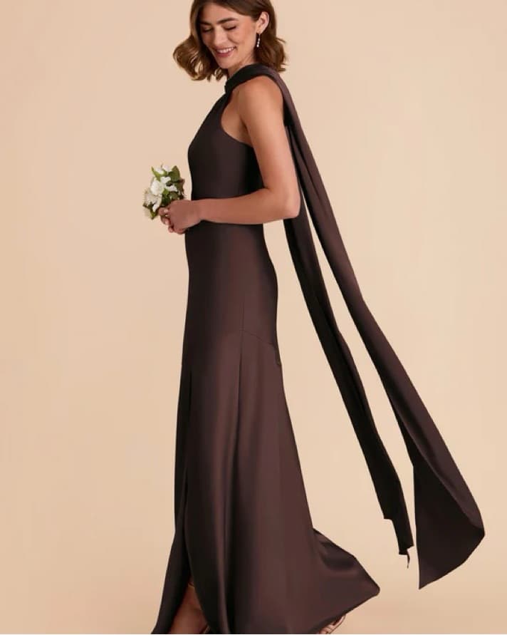 Brown Maxi Formal Dress - Image 2