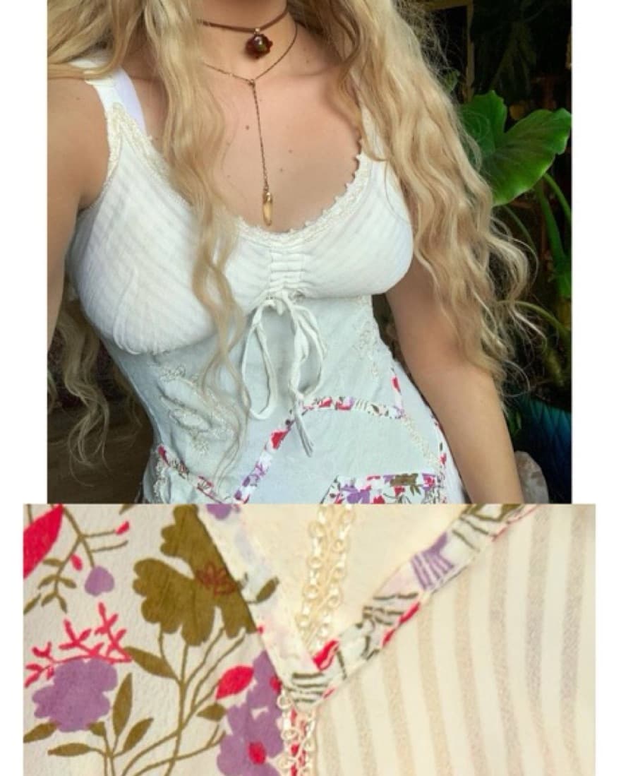 white & flowery fairy dress   - Image 2