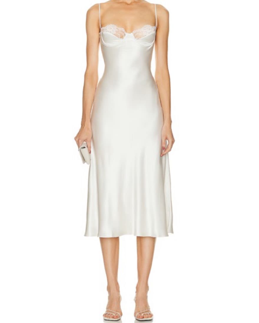 Mirror Palais White Silk Ballet Dress(S) - Image 1