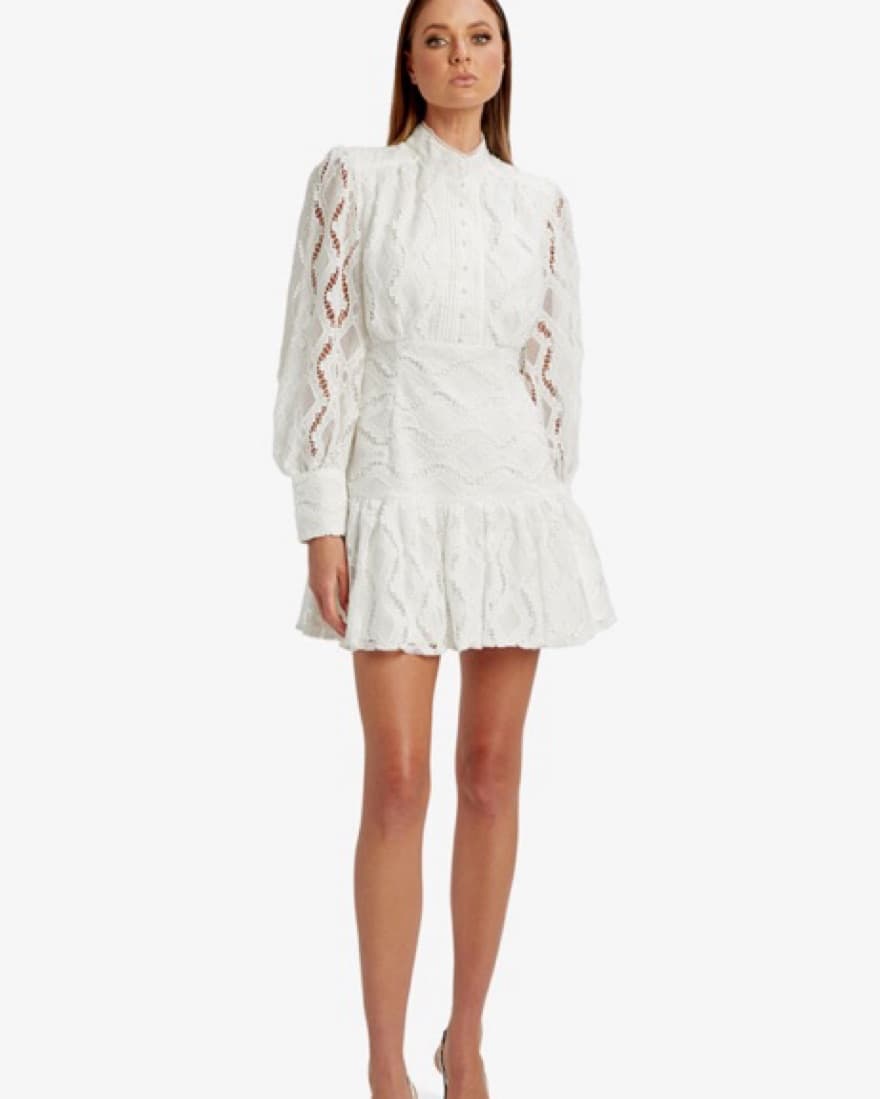 White Cocktail Dress - Image 2