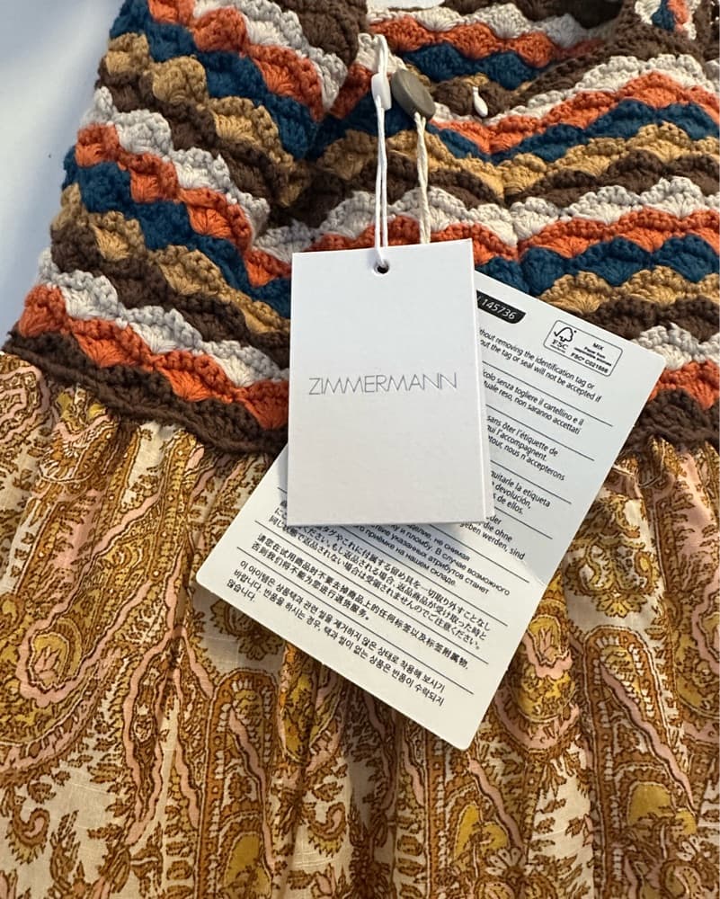 Vibrant Crochet Zimmermann Maxi Dress - Image 3