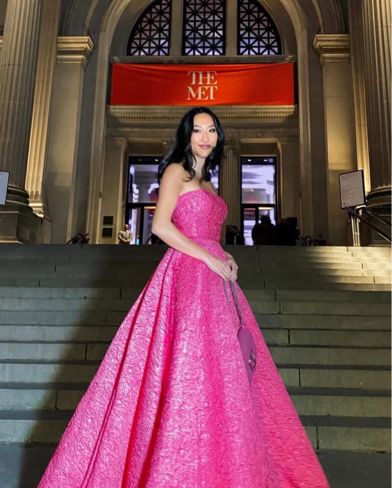 Sherri Hill Pink Strapless Gown - Image 3