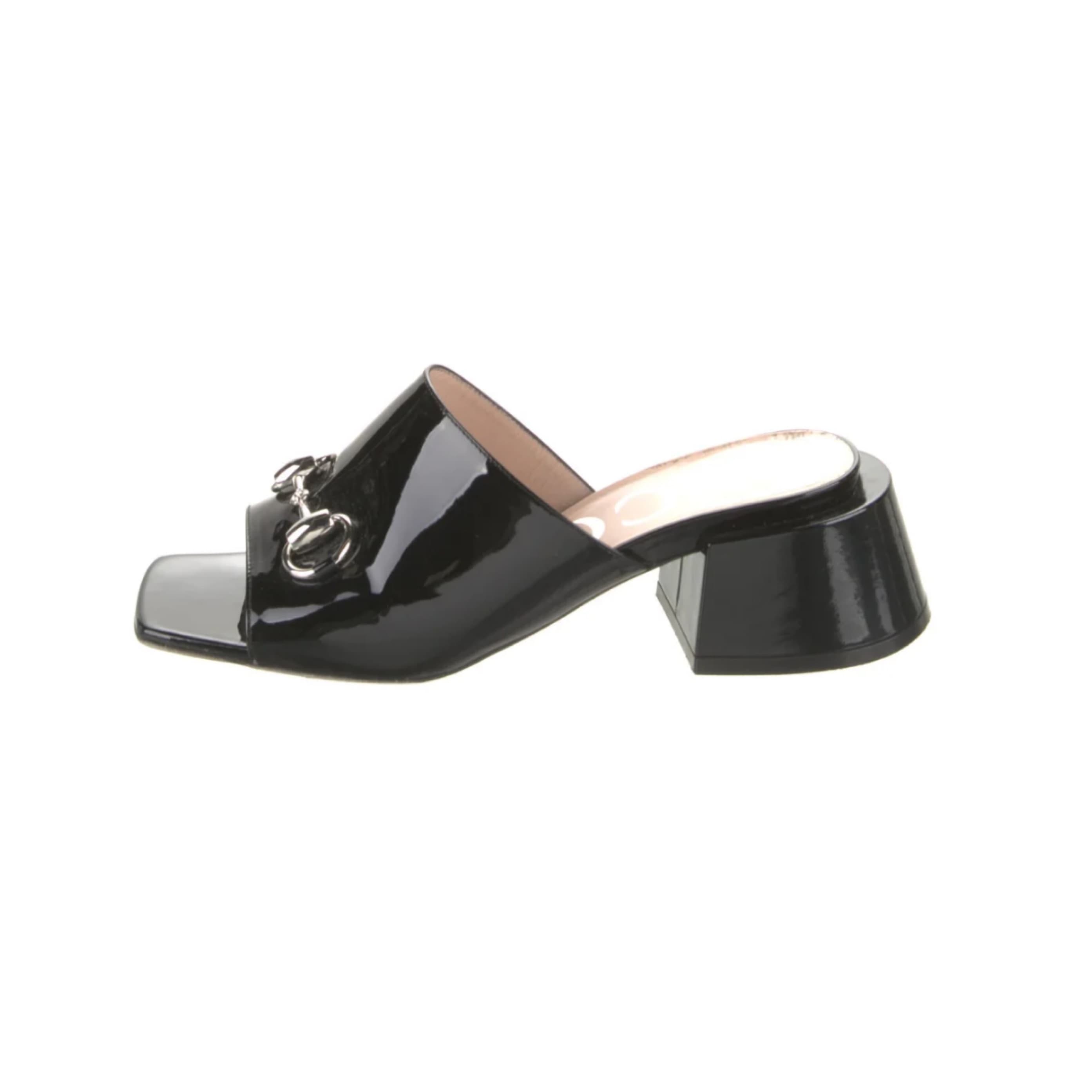 Gucci Horsebit Black Sandal - Image 1